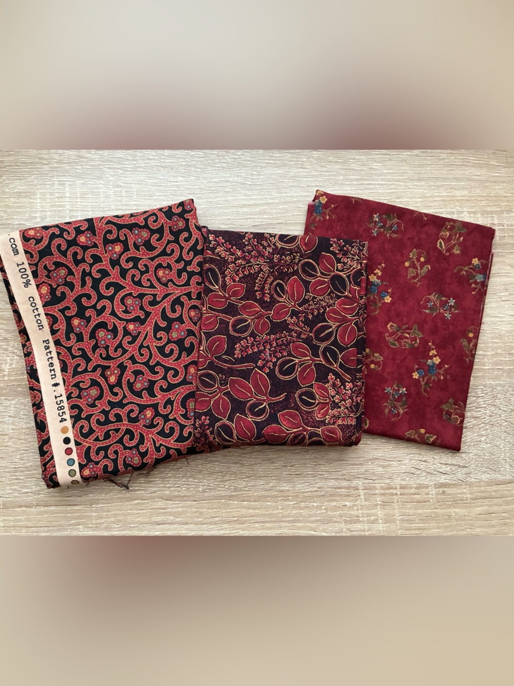 Red and Black Toned Fabric Bundle - Quilting Cotton ❤️🖤❤️🖤